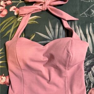 Express pink halter top